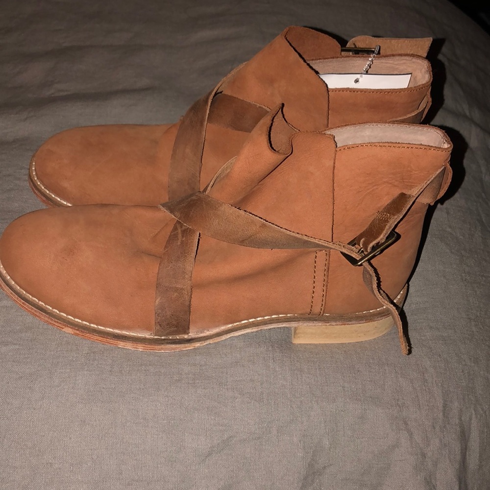 SOLD.  NO LONGER AVAILABLE Free People ankle boots NWOT.    Never worn.